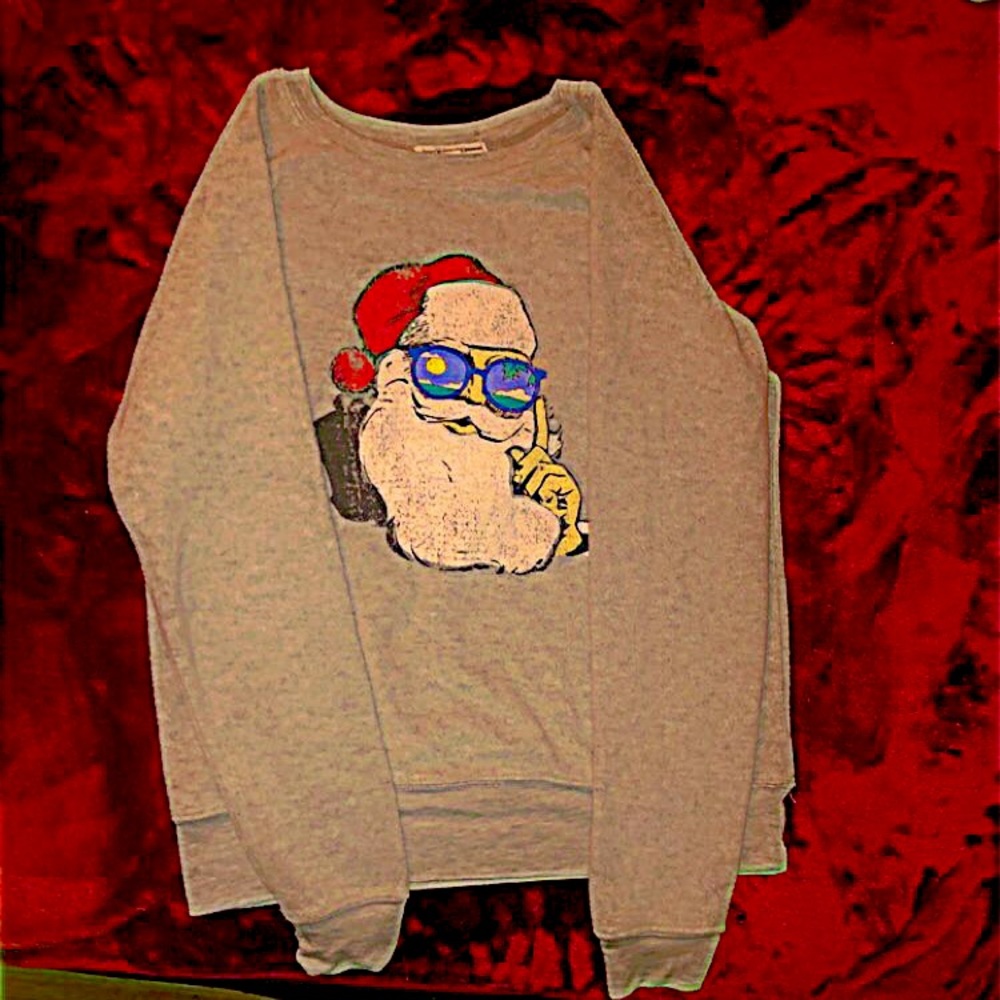 Grey crew neck sweatshirt
